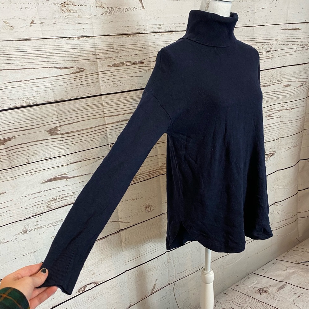 Chelsea28 Navy Blue Turtleneck Sweater NWT